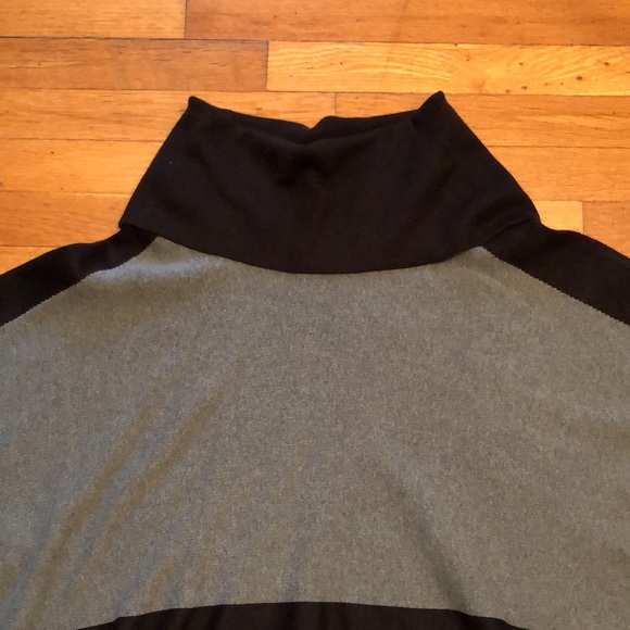 Fever Turtle/Cowl Neck Colorblock Poncho Sweater, size 1X - Picture 4 of 14